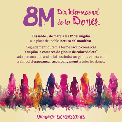 Dia Internacional de la Dona a Riudecanyes, 2025