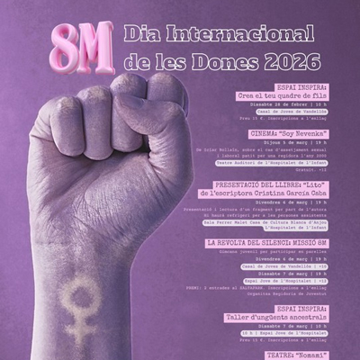 8M, Dia Internacional de la Dona a Vandellòs i l'Hospitalet de l'Infant, 2026 8M, Dia Internacional de la Dona a Vandellòs i l'Hospitalet de l'Infant, 2026