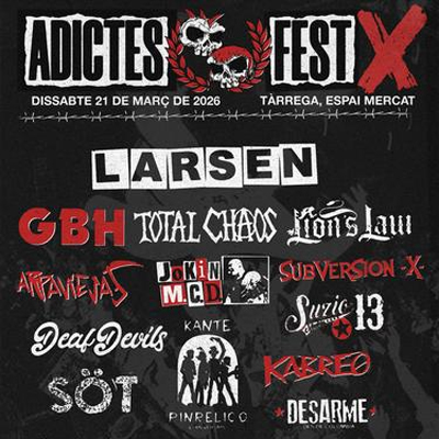 X Adictes Fest, Tàrrega, 2026