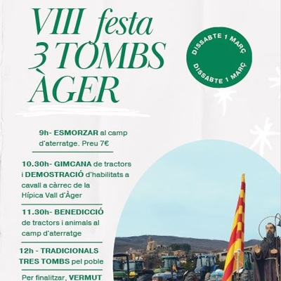 Festa dels Tres Tombs a Àger, 2025