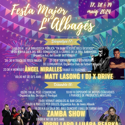 Festes del Roser de l'Albagés, 2024 Festes del Roser de l'Albagés, 2024