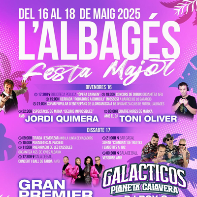 Festa Major de l'Albagés, 2025