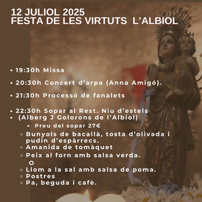 Festa Major de les Virtuts a l'Albiol, 2025