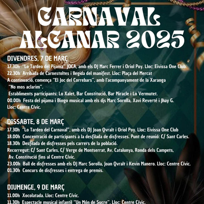 Carnaval a Alcanar, 2025