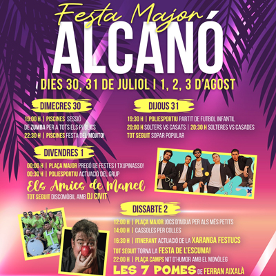 Festa Major d'Alcanó, 2025