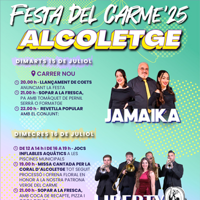 Festa del Carme d'Alcoletge, 2025