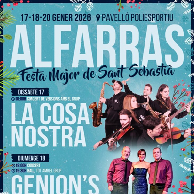 Festa Major de Sant Sebastià a Alfarràs, 2026 Festa Major de Sant Sebastià a Alfarràs, 2026