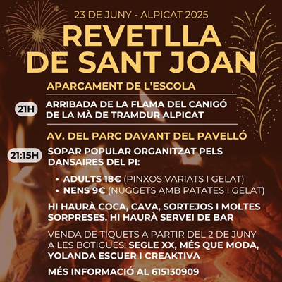 Revetlla de Sant Joan a Alpicat, 2025