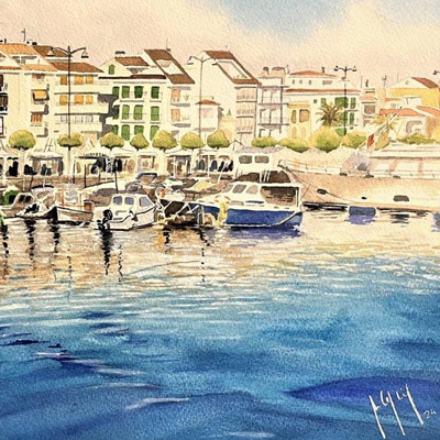 Exposició d'aquarel·les de Juan Carlos Gil