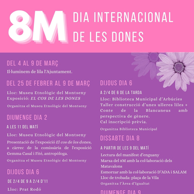 Dia Internacional de la Dona a Arbúcies, 2025