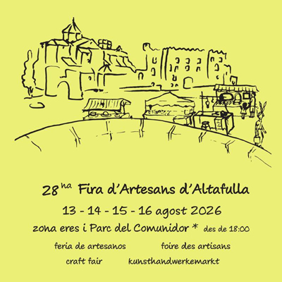 28a Fira d'Artesans d'Altafulla, 2026