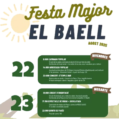 Festa Major del Baell, Campelles, 2025