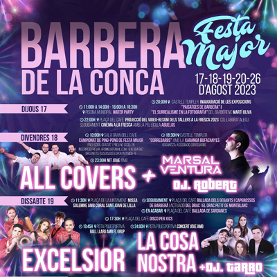 Festa Major de Barberà de la Conca, 2023