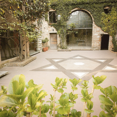 Pati del Museu d'Història dels Jueus a Girona