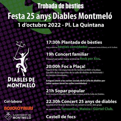 Festa 25 anys dels Diables de Montmeló, 2022