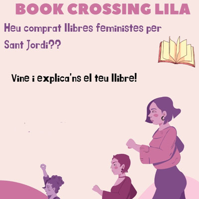 BookCrossing lila, Feministes de Roquetes, 2024 BookCrossing lila, Feministes de Roquetes, 2024