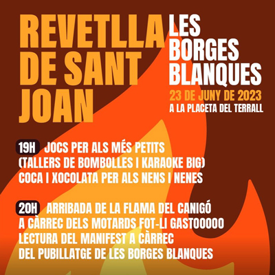 Revetlla de Sant Joan a les Borges Blanques, 2023 Revetlla de Sant Joan a les Borges Blanques, 2023