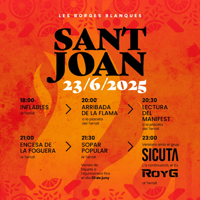 Revetlla de Sant Joan a Les Borges Blanques, 2025 Revetlla de Sant Joan a Les Borges Blanques, 2025