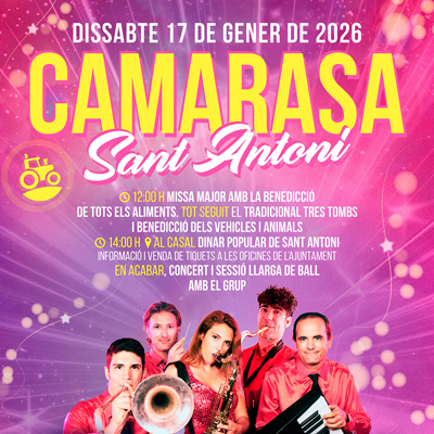 Festa Major de Sant Antoni a Camarasa, 2026 Festa Major de Sant Antoni a Camarasa, 2026