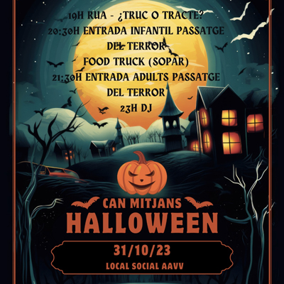 Halloween a Can Mitjans, Avinyonet del Penedès, 2023