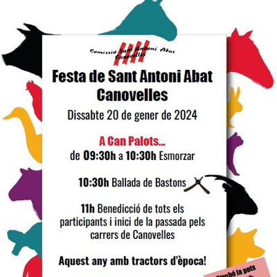 Festa de Sant Antoni Abat a Canovelles Festa de Sant Antoni Abat a Canovelles