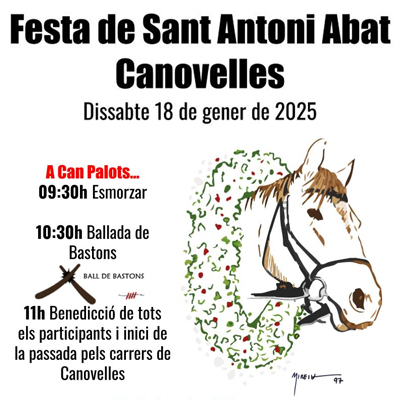 Festa de Sant Antoni Abat a Canovelles, 2025 Festa de Sant Antoni Abat a Canovelles, 2025