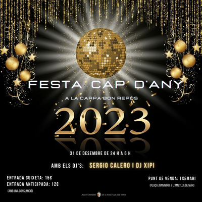 Festa de Cap d'Any a l'Ametlla de Mar, 2022