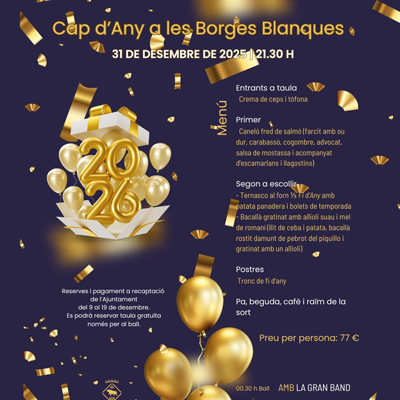 Cap d'Any a les Borges Blanques, 2025