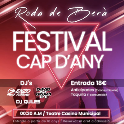 Festival de Cap d'Any a Roda de Berà, 2021 - 2022