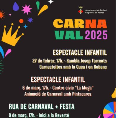 Carnaval a Bellvei 2025, Carnaval a Bellvei, 2025, Bellvei