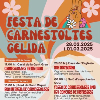 Carnestoltes a Gelida 2025, Carnestoltes a Gelida, 2025, Gelida, 
