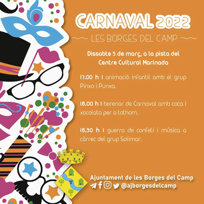 Carnaval de les Borges del Camp, 2022