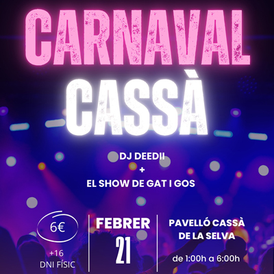 Festa de Carnestoltes a Cassà de la Selva, 2025