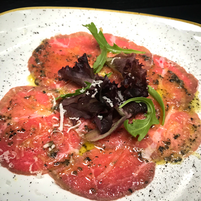 Carpaccio de Vedella, Hotel Restaurant Diego