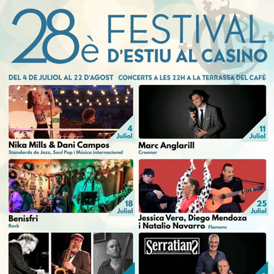 28è Festival d'Estiu del Casino, Llagostera, 2025