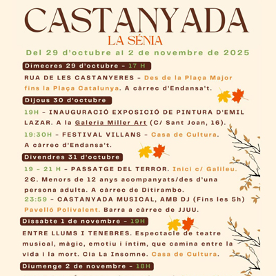Castanyada - La Sénia 2025