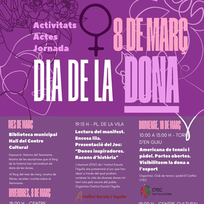 8M, Dia Internacional de les Dones al Catllar, 2024 8M, Dia Internacional de les Dones al Catllar, 2024