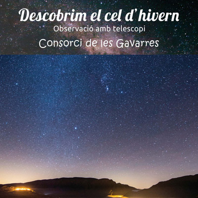 Activitat Descobrim el Cel d'Hivern, Sant Martí Vell, Consorsi de les Gavarres, 2022