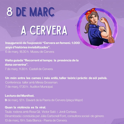 Dia Internacional de la Dona a Cervera, 2026 Dia Internacional de la Dona a Cervera, 2026