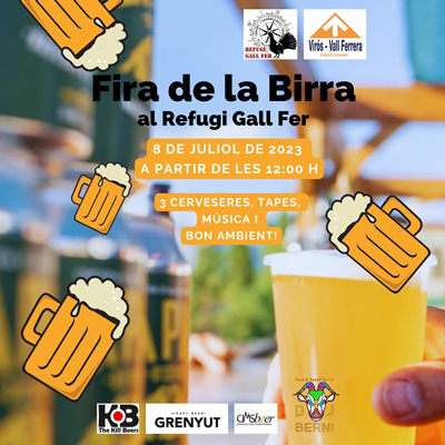 Fira de cervesa artesana al refugi Gall Fer, Alins, 2023 Fira de cervesa artesana al refugi Gall Fer, Alins, 2023