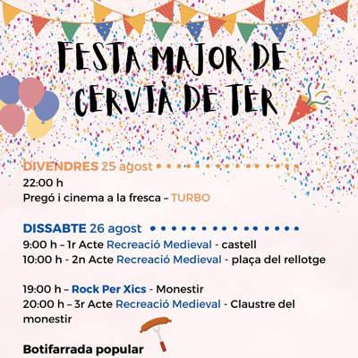 Festa Major de Cervià de Ter, 2023