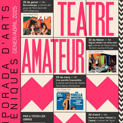 Cicle de Teatre Amateur - Amposta 2025 Cicle de Teatre Amateur - Amposta 2025