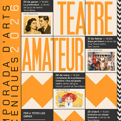 Cicle de Teatre Amateur - Amposta 2026 Cicle de Teatre Amateur - Amposta 2026