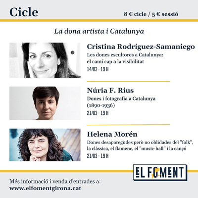 Cicle de conferències ‘La dona artista i Catalunya', El Foment de Girona, 2023 Cicle de conferències ‘La dona artista i Catalunya', El Foment de Girona, 2023