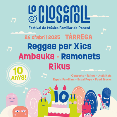 Lo Closcamoll, Festival de música familiar de Ponent, 2025