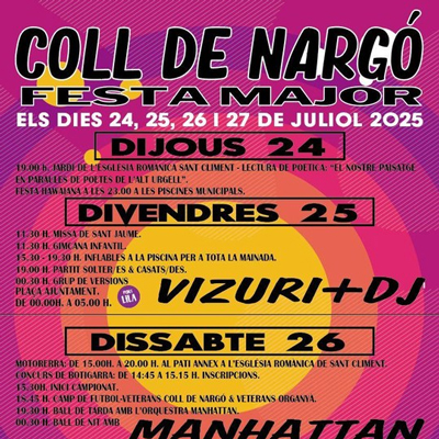 Festa Major del Coll de Nargó, 2025