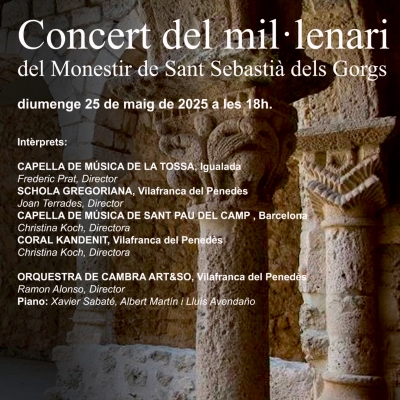 Concert del mil·lenari, Monestir de Sant Sebastià dels Gorgs, 2025