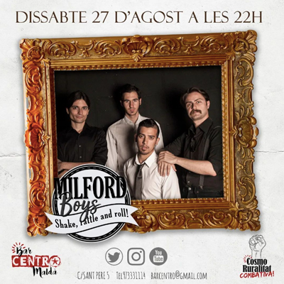 Concert de Milford Boys a Maldà, Bar Centro, 2022