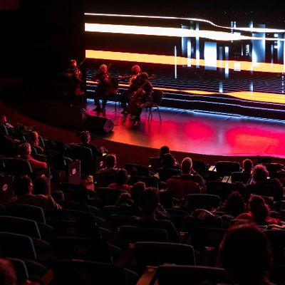Concert multimèdia 'Forms' amb String Quartet de Playmodes + Quartet Brossa + Xavi Lloses