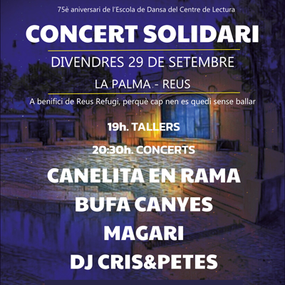 Concert solidari a benefici de l'Associació Reus Refugi, 2023